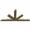 Ekena Millwork Saratoga Rough Sawn Timber Gable Bracket, Douglas Fir, 84"W x 42"H x 4"D x 6"F, 12/12 Pitch GBW084X42X0406SAR00RDF - alternate 3